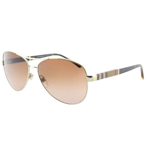 burberry b30801003 8g 5914 135 3n|Burberry BE3080 114513 Unisex Aviator Sunglasses Light Gold .